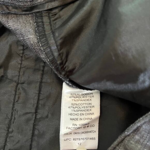 Daisy Fuentes Women’s Onyx Crosshatch Shorts Size 12 - Picture 5 of 8